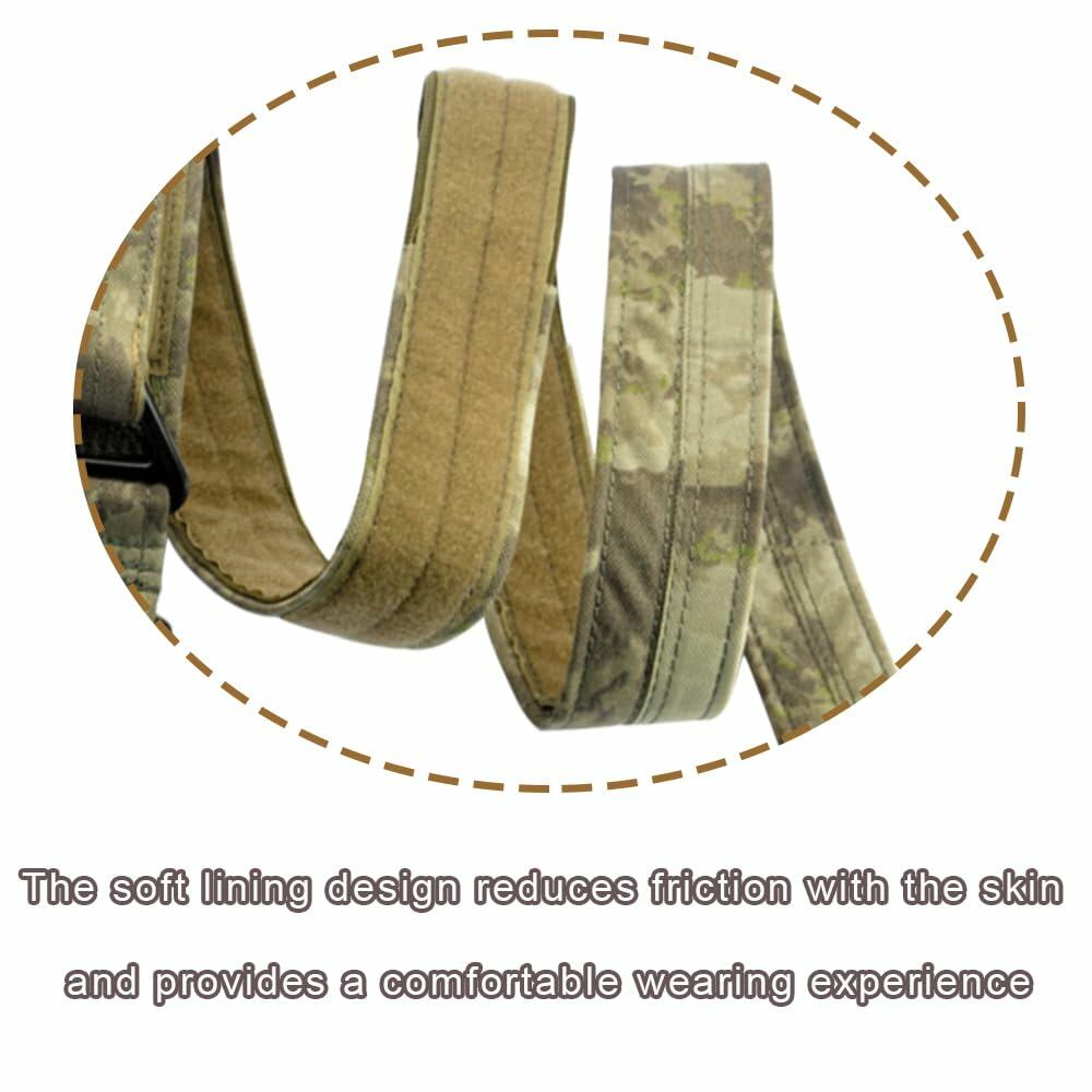 Tactical Belt Men Adjustable Loop Inner Duty Waist Gear Purple Camo