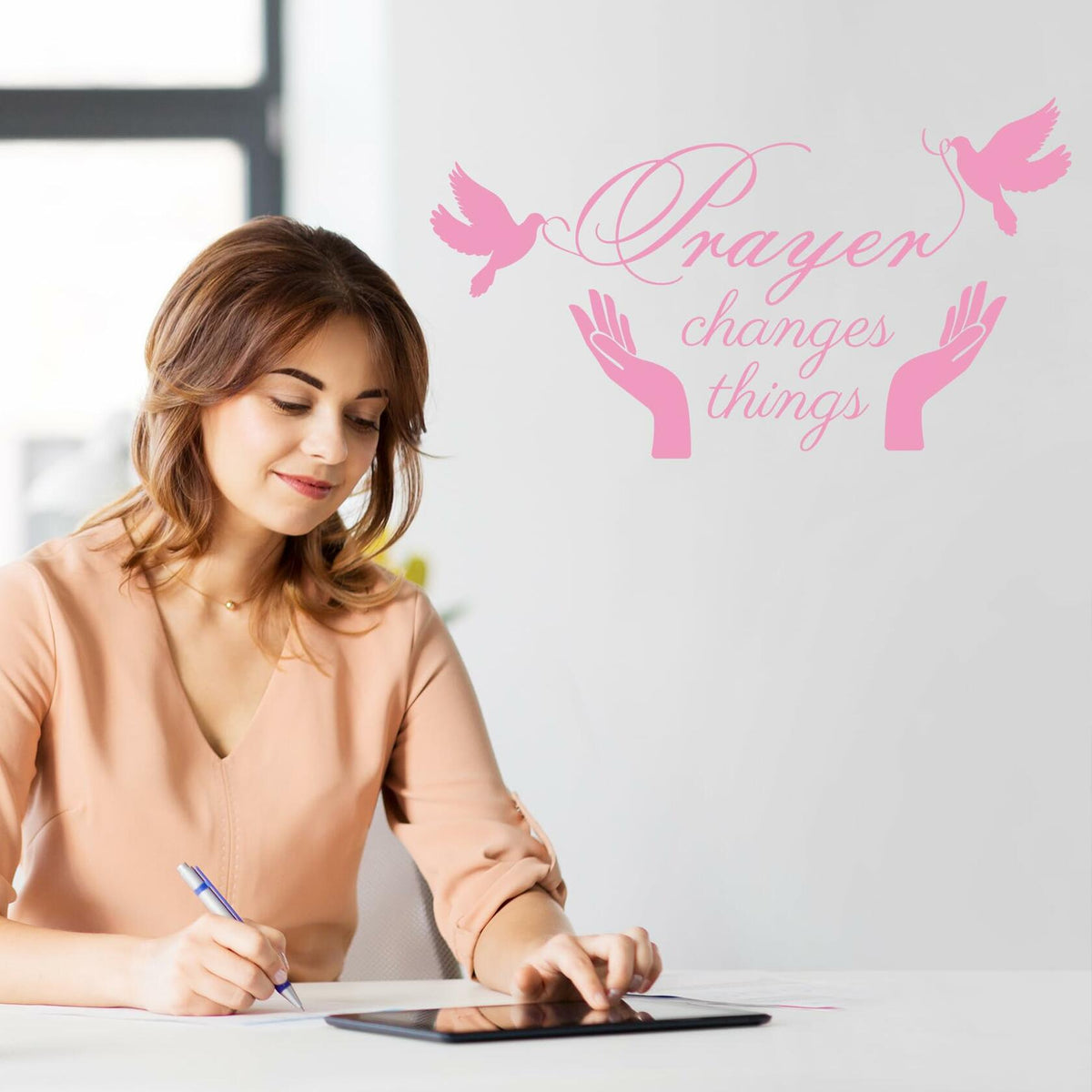 Scripture Wall Decals Inspirational Christian Bible Verse Prayer Stickers