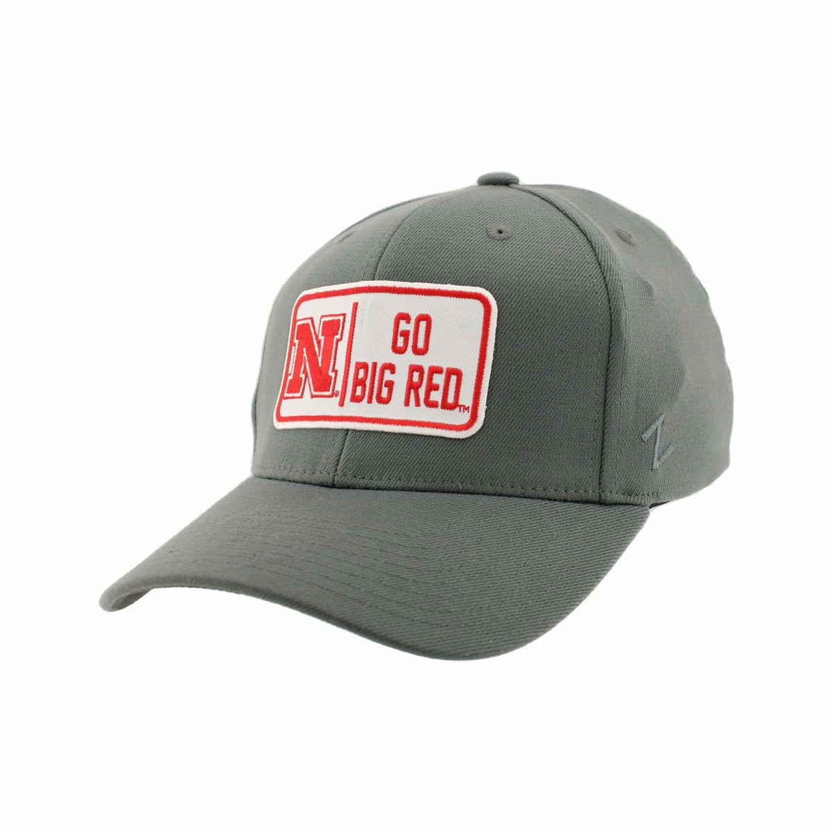 ZHATS Men's NCAA Officially Licensed Fitted Hat ZH Patch Gray Size L