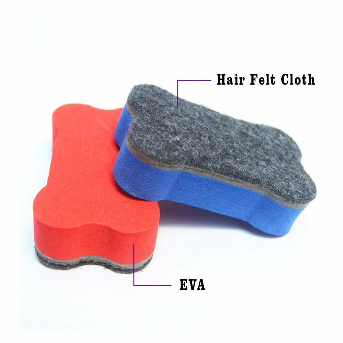 Calary Magnetic Small Whiteboard Dry Eraser Whiteboard Eraser White