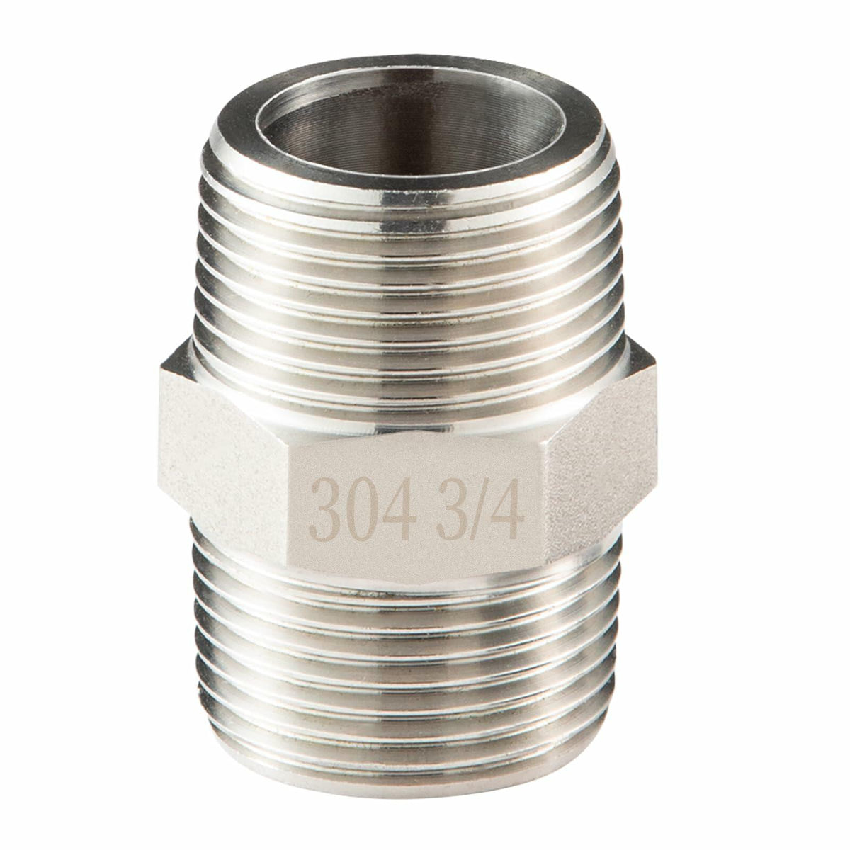 OFFO 3/4" Male NPT Threaded Nipple Adapter Stainless Steel 304 Pipe Fitting