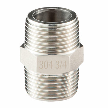 OFFO 3/4" Male NPT Threaded Nipple Adapter Stainless Steel 304 Pipe Fitting