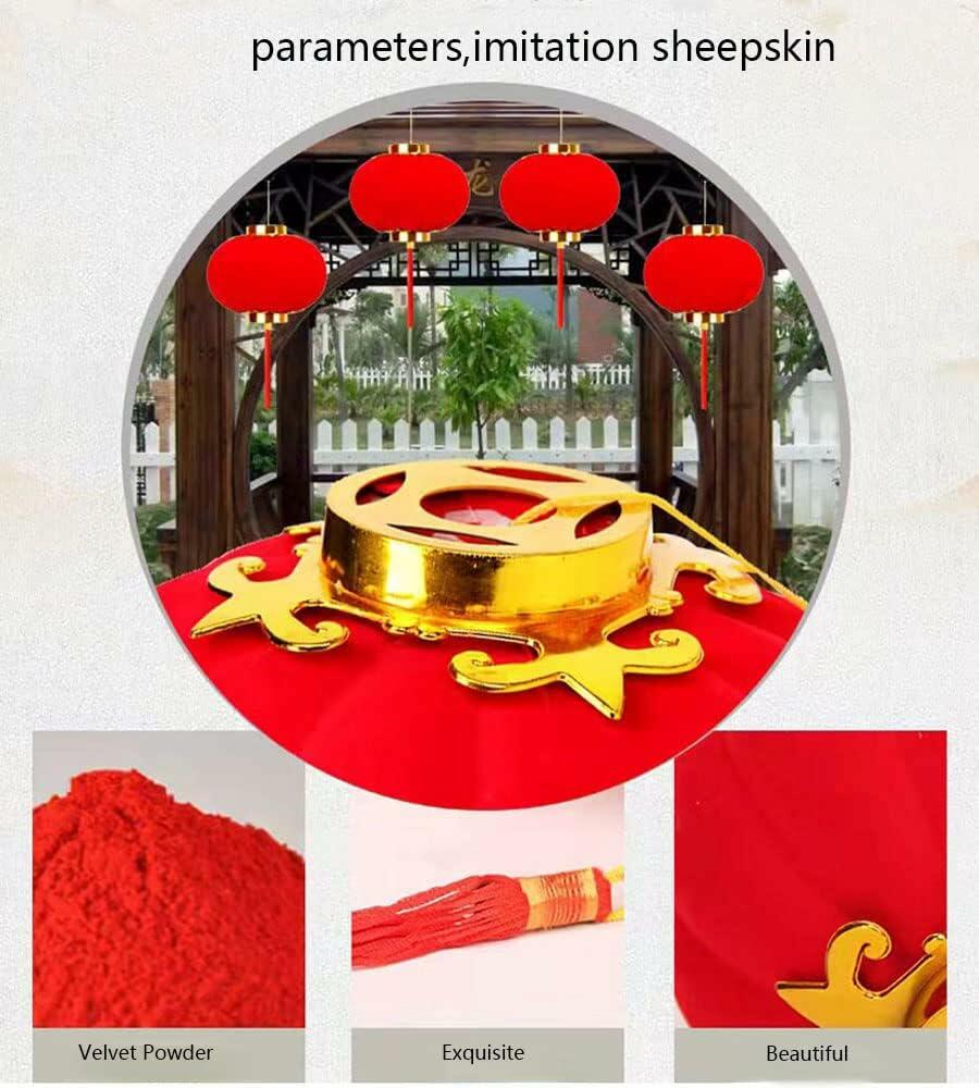 Yuumluo Red Lanterns 16 Pcs Mini Plastic Hanging Lanterns 1.97"x2.17"
