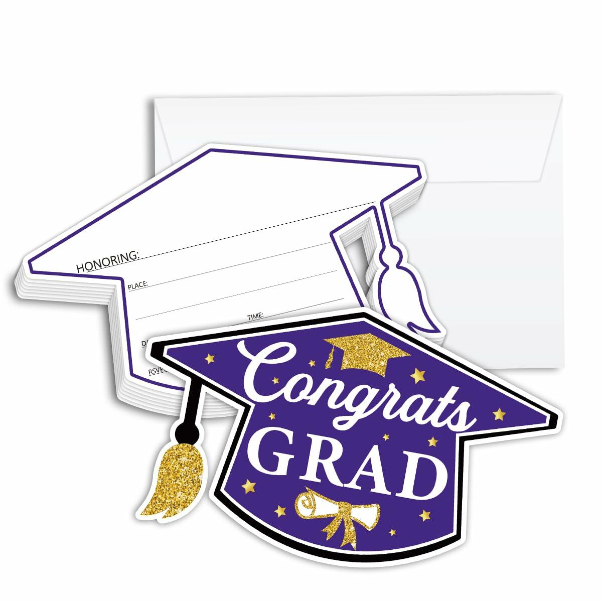 SHIEL-EVEN Graduation Invitation Cards with Envelope, 20 Count Party Decor