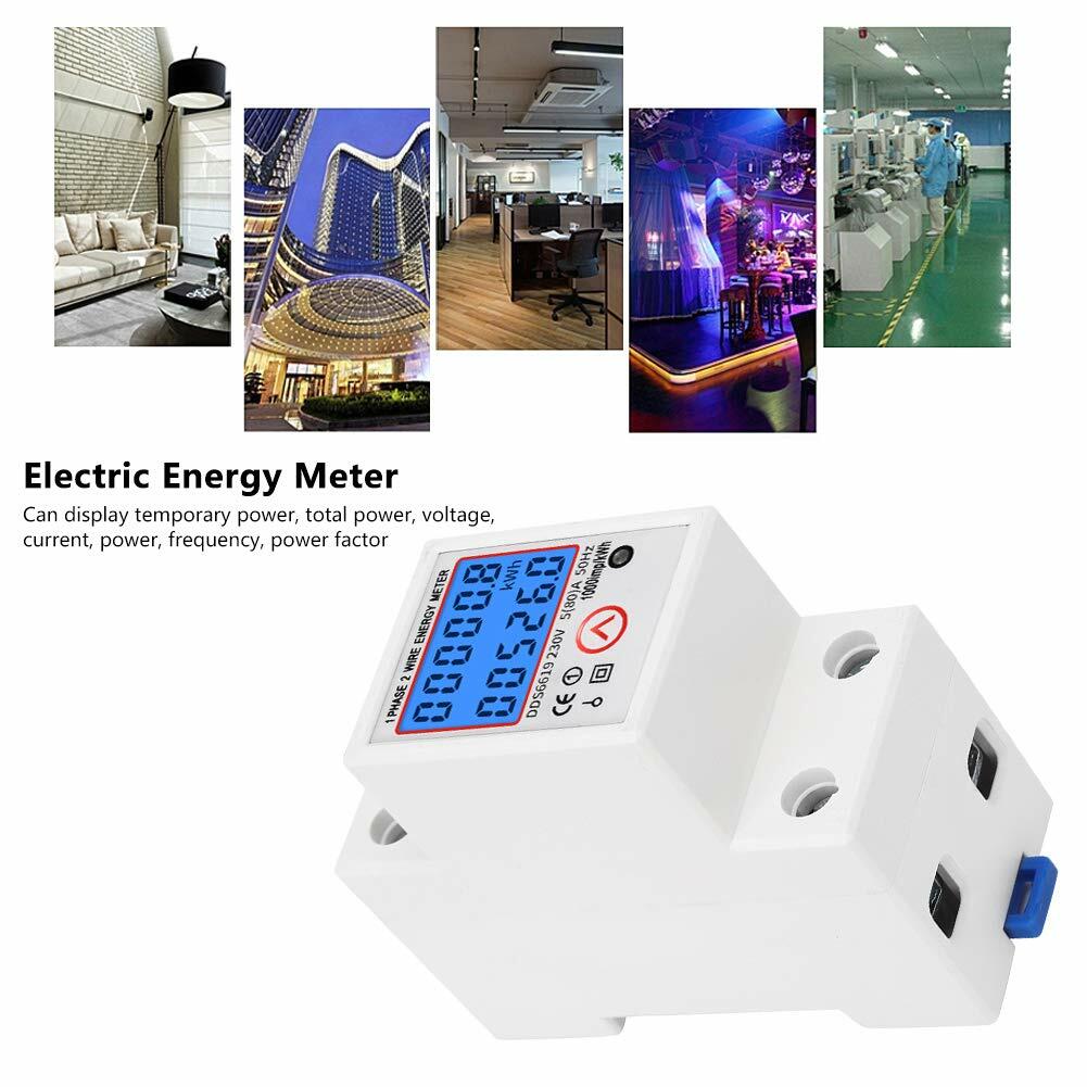 DDS6619-526L-2 Single Phase Electric Energy Meter Level 1 Accuracy Backlight