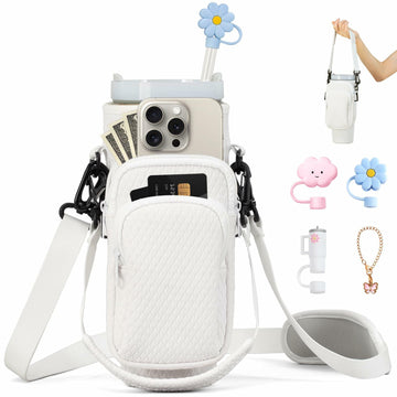 Stanley Cup 3D Embossed Neoprene 40oz Carrier Bag with Strap & Accessories