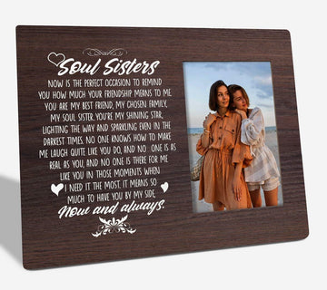 Friends Gift Tabletop Picture Frame Plaque Desk Decor Black