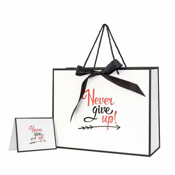 Linelglobal Encouragement Gift Bag with Tissue Paper 12.6" Self-Improvement