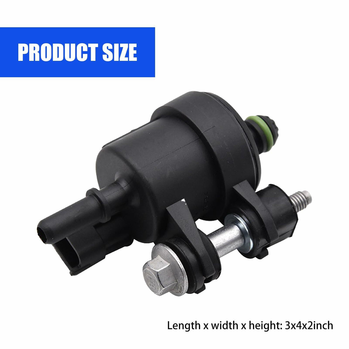 Yonput Car Vapor Canister Purge Valve Durable Vacuum Vent Valve Black