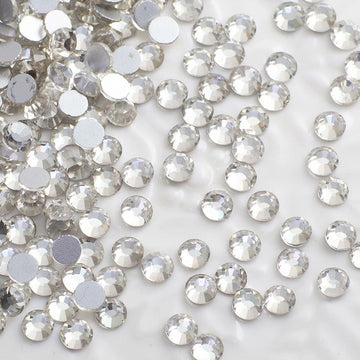 1440 Pcs Flatback Crystal Rhinestones 4.6-4.8mm Glitter Nail Craft Bling