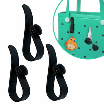 CULASIGN 3Pcs Bag Hooks Keychain Holder Charms Organizer for Beach Bag