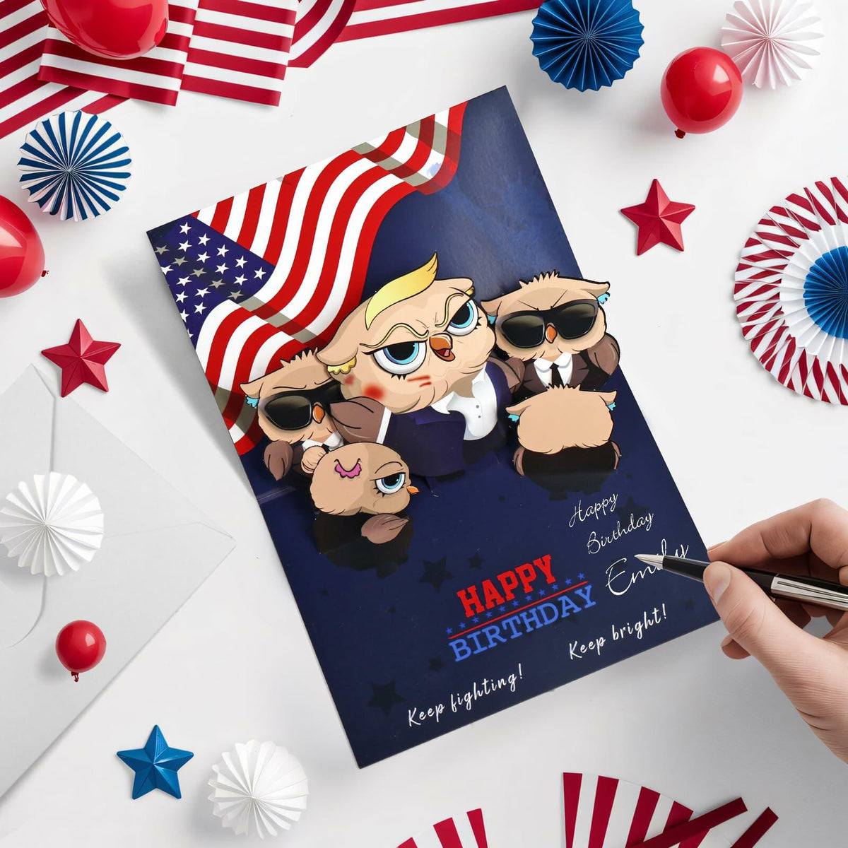 Yinqing 3D Pop Up Birthday Card with Light and Music Multicolor