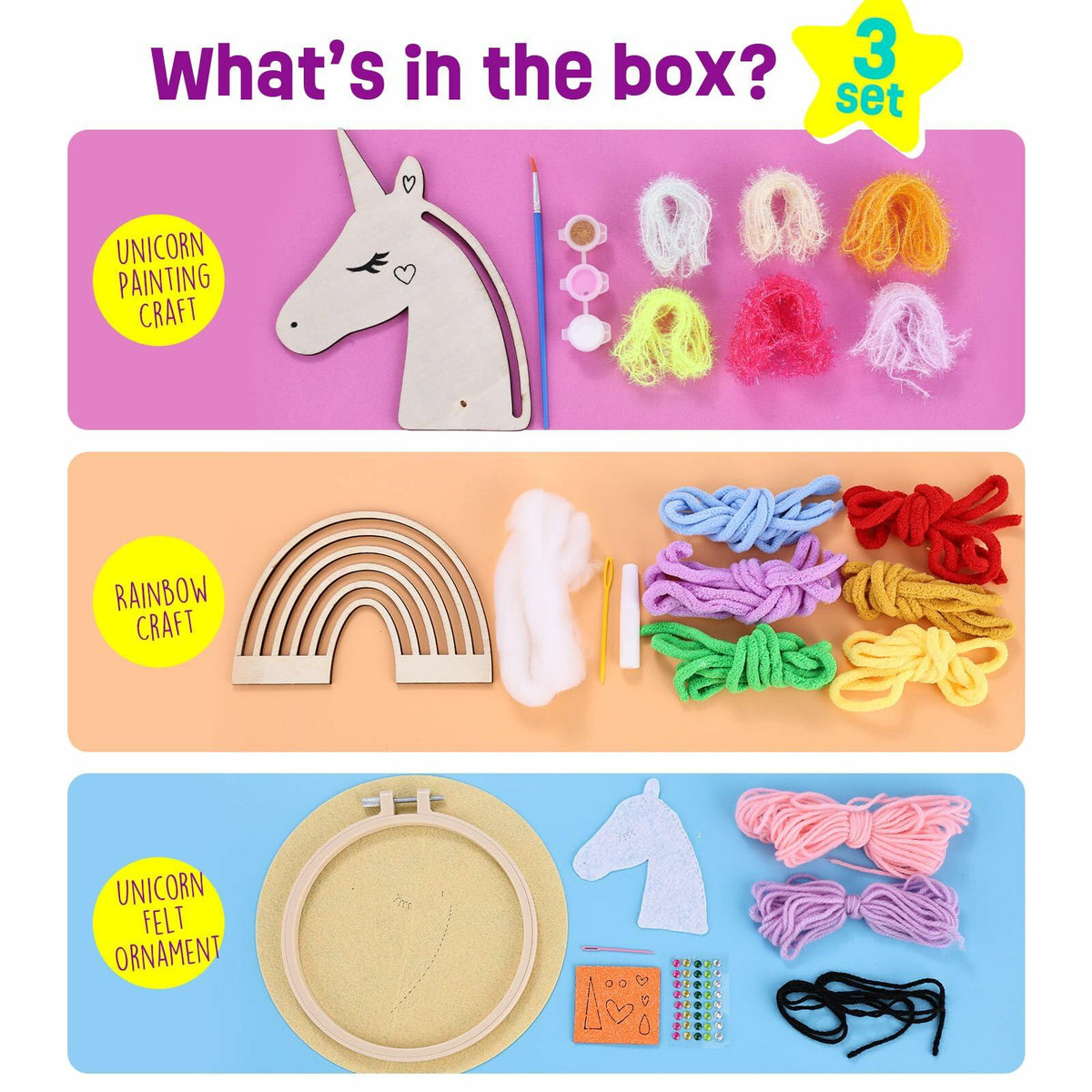 LAOESE Unicorn Sewing Craft Kit for Kids Ages 8-12 Arts & Crafts Gift