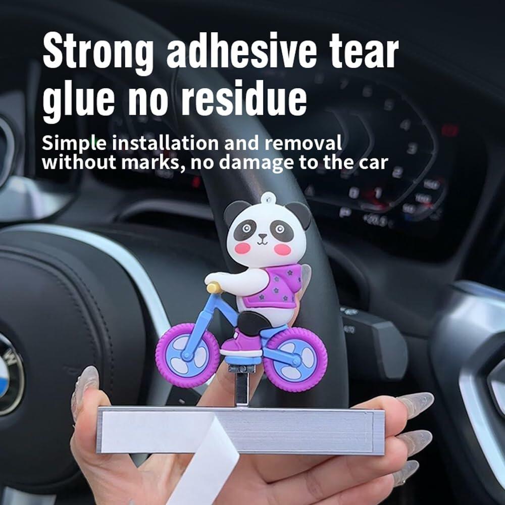 Interior Care Panda Car Console Decoration Cute Biking Fatigue Relief