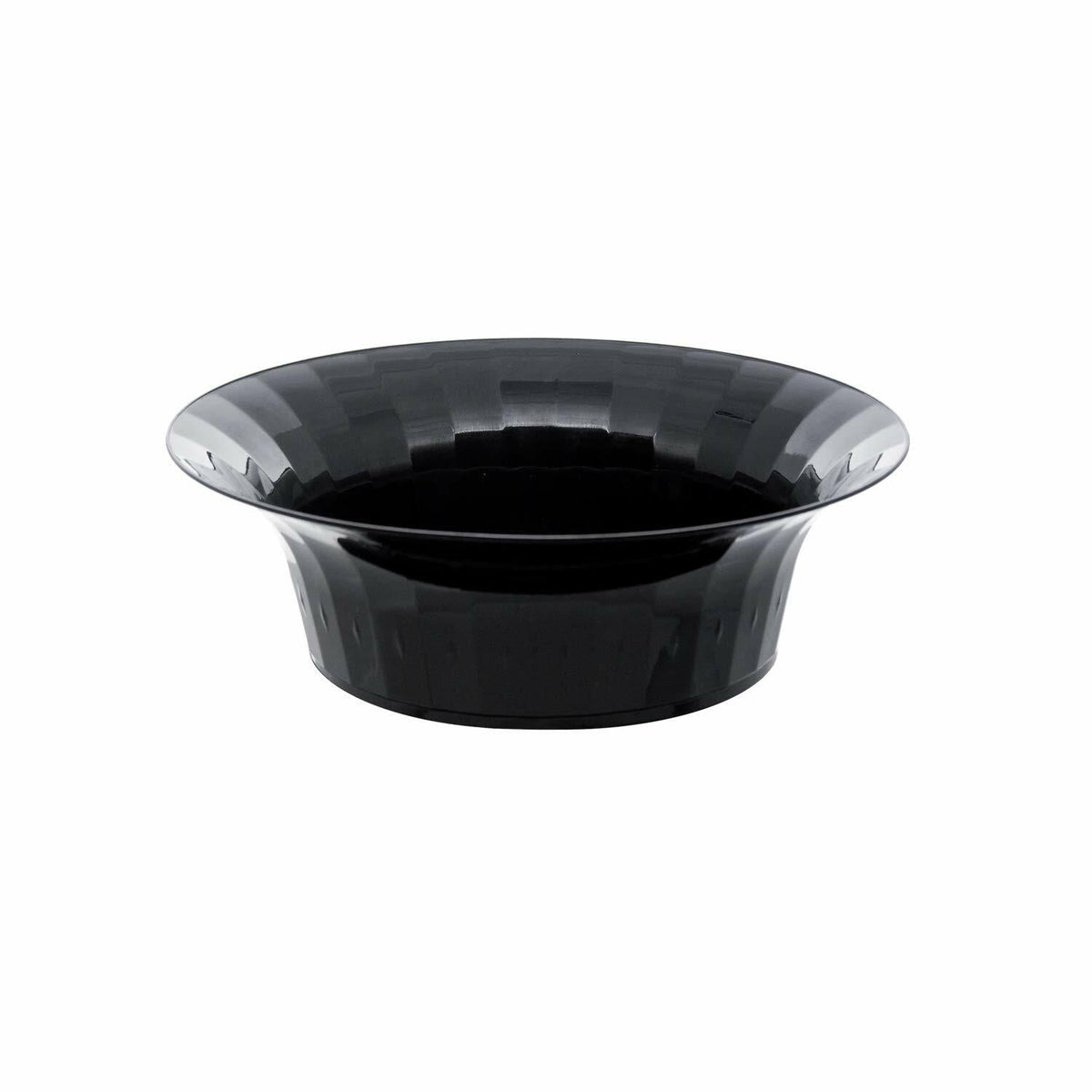 Party Essentials Deluxe Plastic Salad Bowls 10oz Black 20 Count