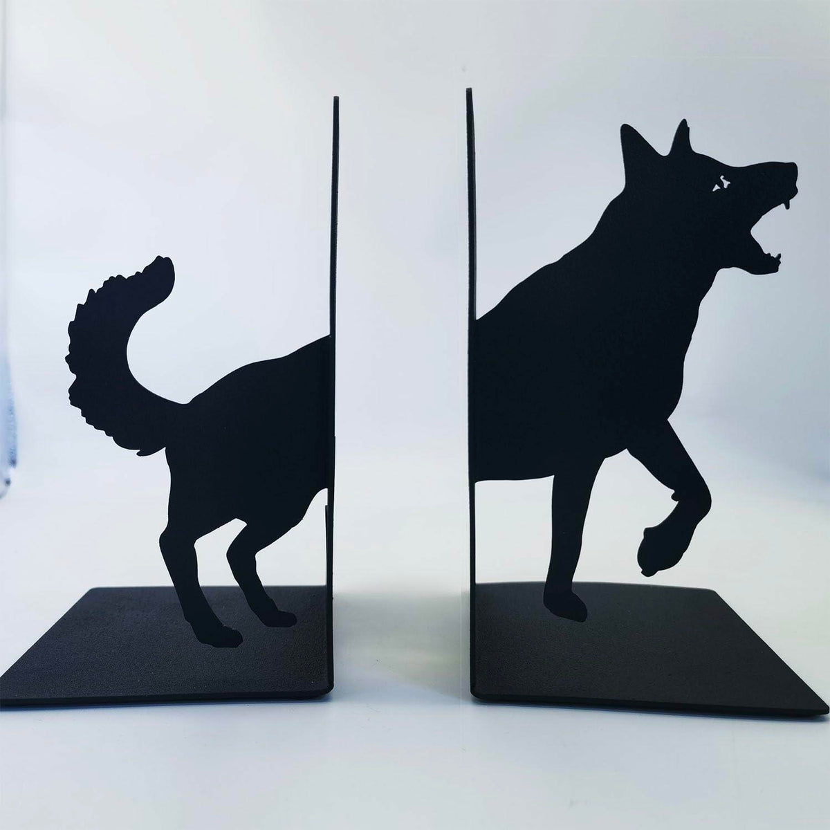 Black Dog Decorative Bookends for Shelves Dog Lover Gifts Office Decor