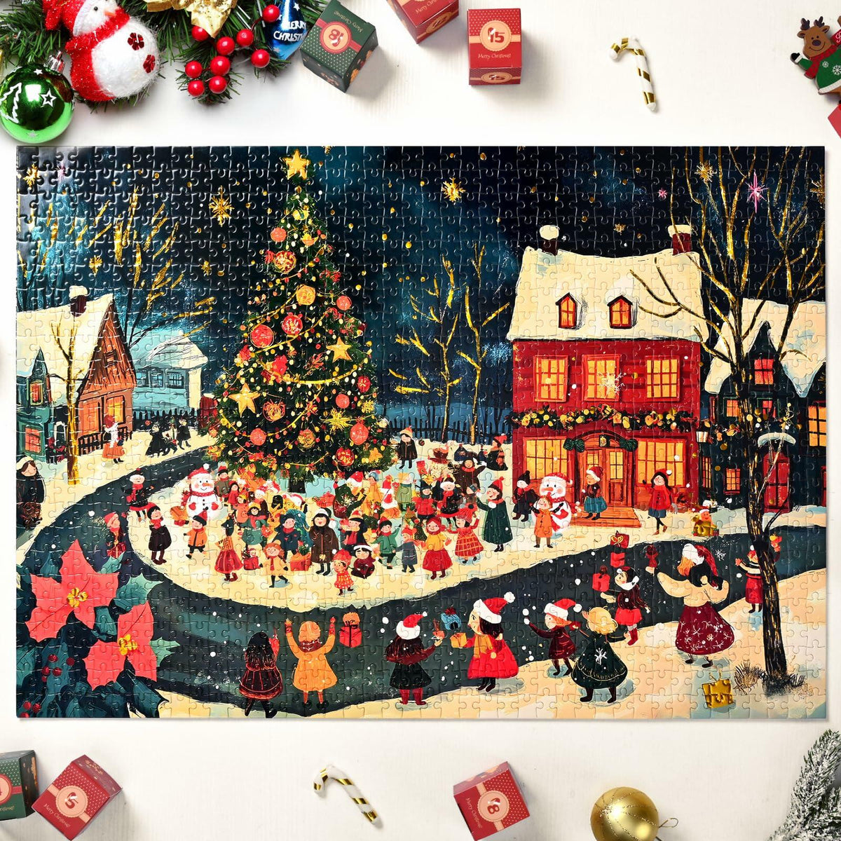 Cabtnca Puzzle Advent Calendar 2024 Christmas Countdown 1008 Pieces