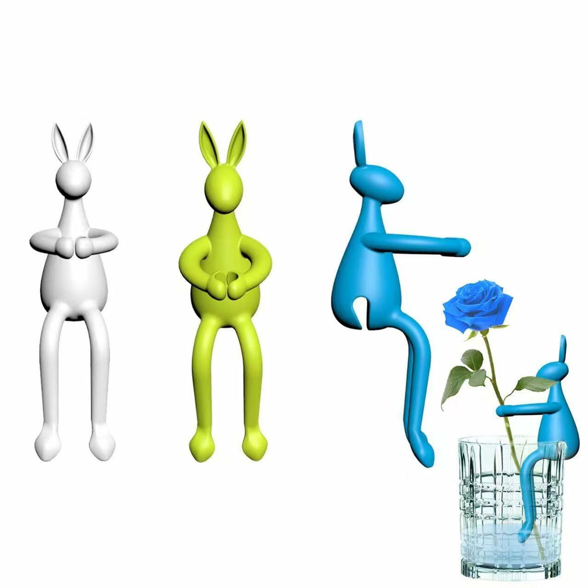 Naiqi Rabbit-Shaped Plant Supports 3 pcs Indoor Garden Propagation