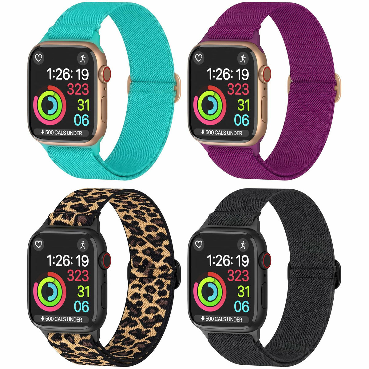 Nylon Apple Watch Bands Unisex iWatch 40mm Variety Multipack Pack A Size 40mm