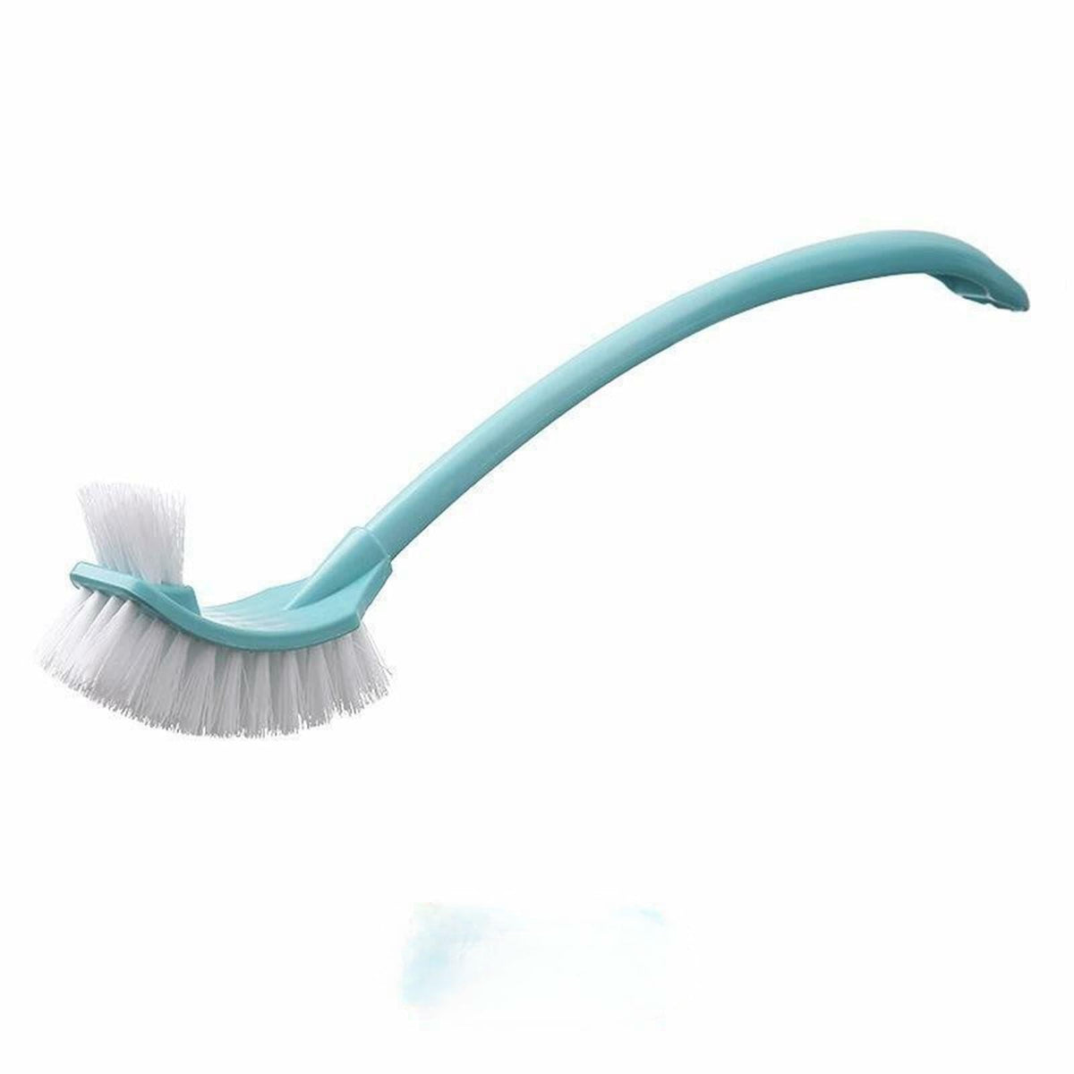 [Like New] Simple Toilet Brush Double Sided Clean Brush with Long Holder Green 1pc