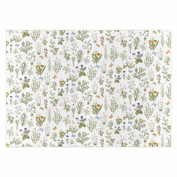 Artoid Mode Wild Floral Antique Herbs Area Rug Home Decor 5x7 Feet