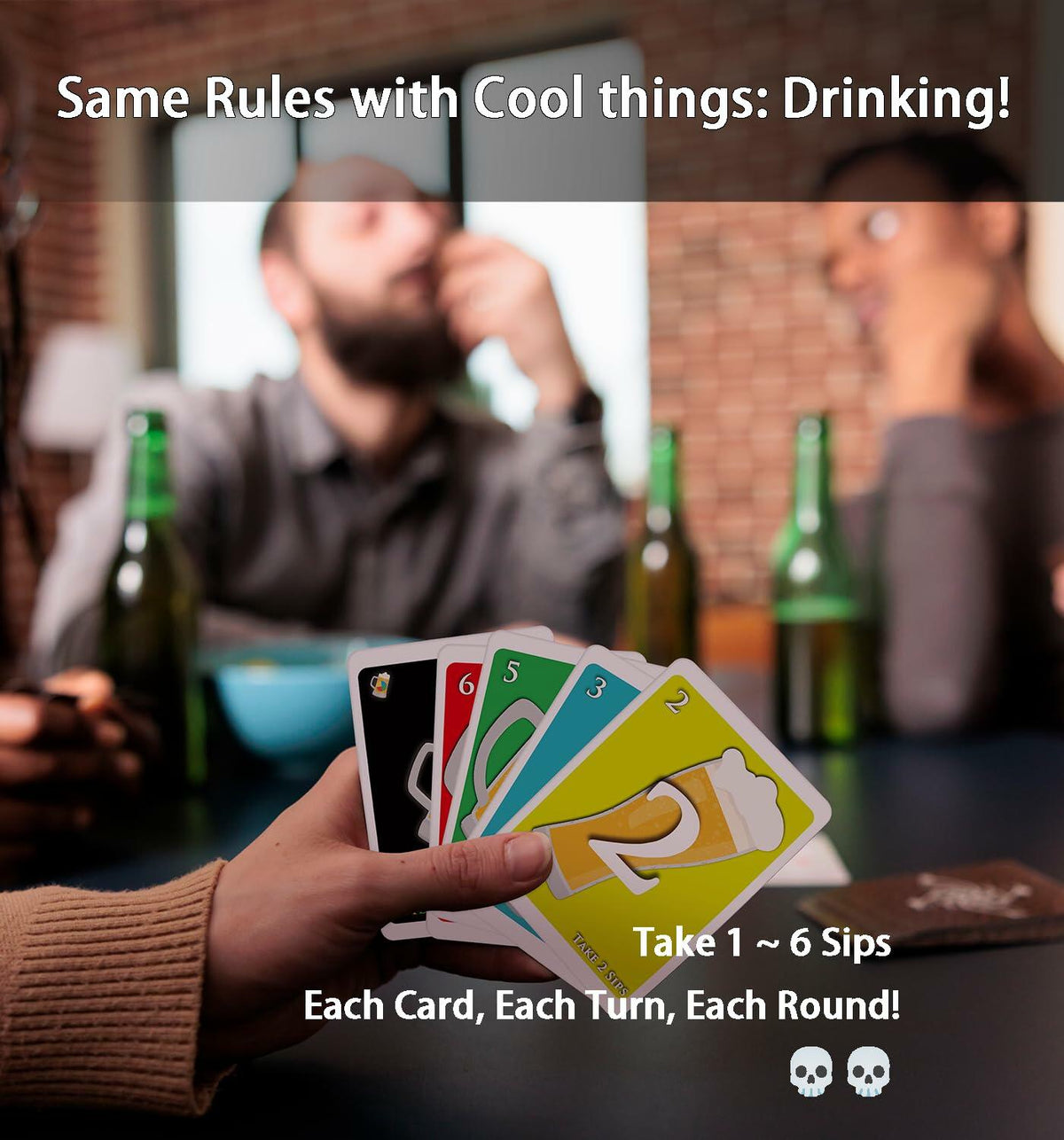QUEKA KANBAI U SIP! Drinking Game Cards Adult Funny Party Game