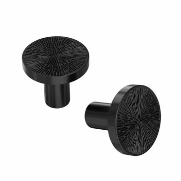 Rergy 10 Pack Zinc Alloy Black Drawer Knobs Kitchen Cabinet Pulls
