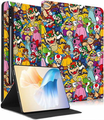 Petonist Galaxy Tab S6 Case 10.5" Cartoon Princess Design for SM-T860/T865