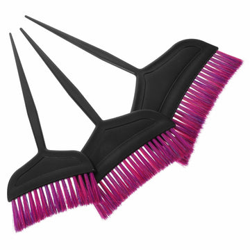 TOVINANNA Hair Dye Kit 3pcs Applicator Brushes Purple 24x14x0.5cm