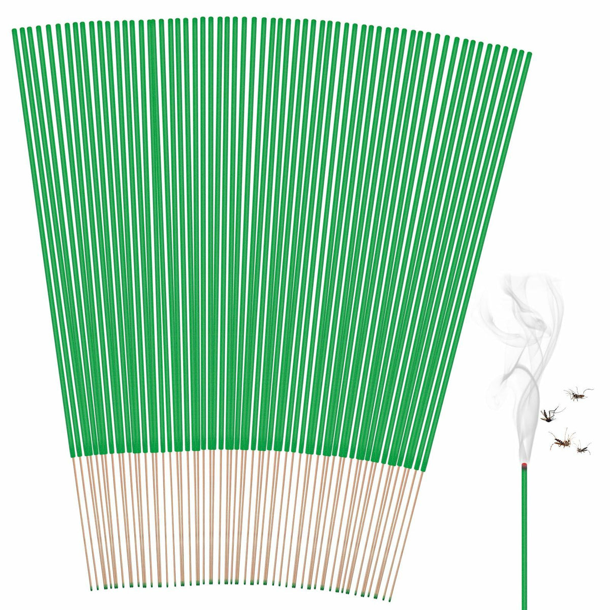 60Citronella Incense Sticks–Natural Lemongrass&Rosemary Oil for Outdoor & Indoor