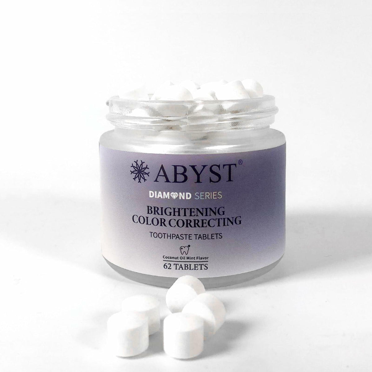 ABYST Toothpaste Tablets Fluoride-Free Whitening Nano Hydroxyapatite 62Ct