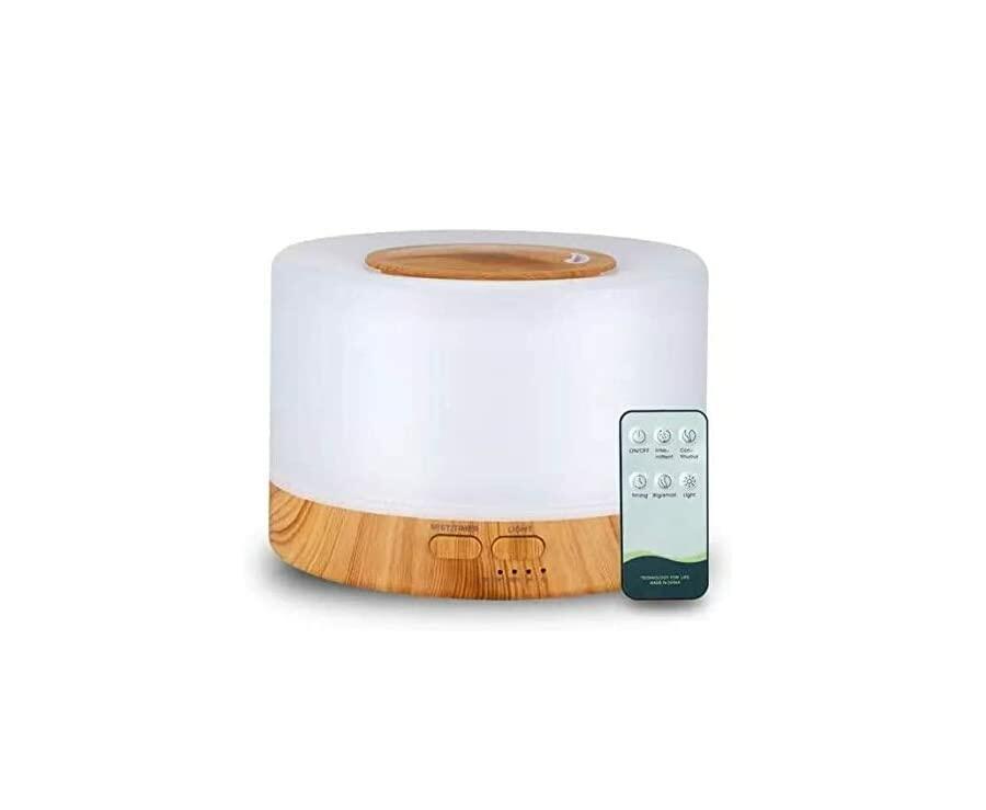 [Like New] ZENVES 500ml Ultrasonic Essential Oil Diffuser with Remote Control LED Light