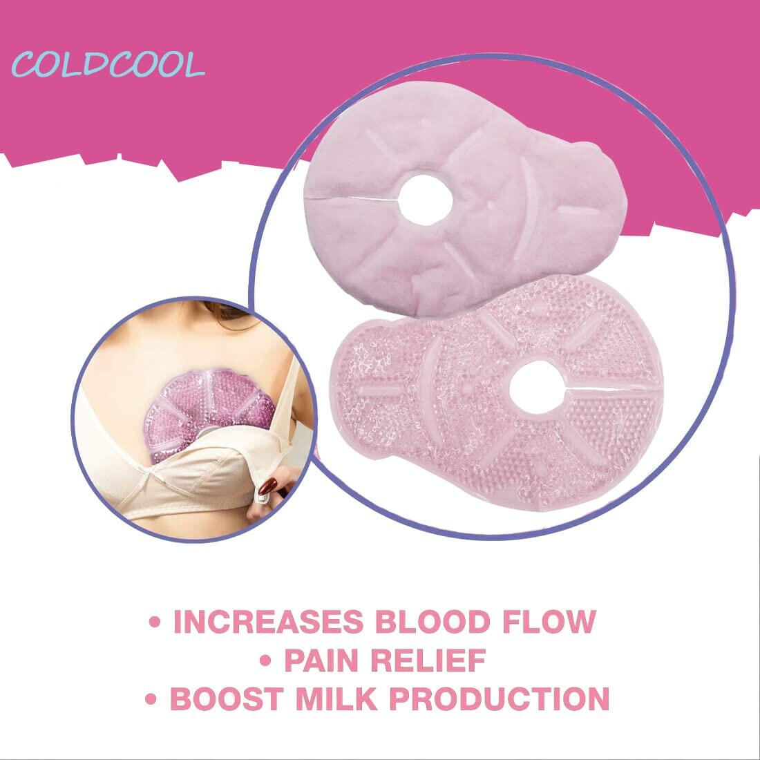 Breastfeeding Essentials Nursing Soothing Gel Pads Hot Cold Packs 2 Count