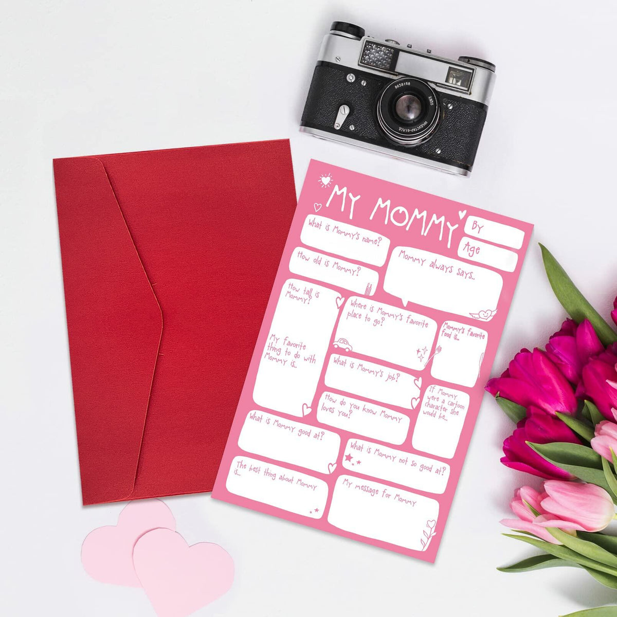 Ogeby Mothers Day Card Gift from Daughter, Funny Lovely Birthday Card for Mom
