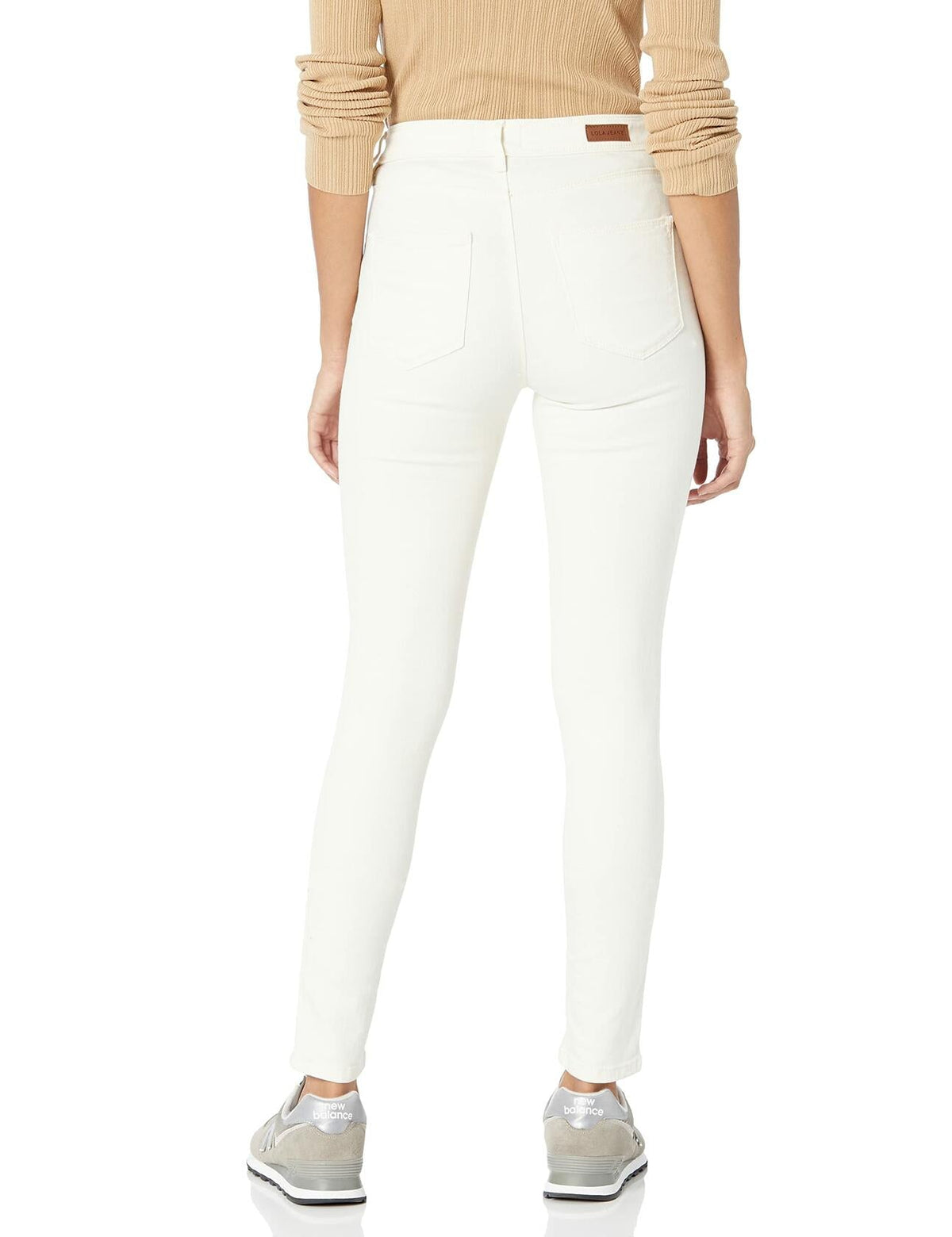 Lola Jeans Women's Lola High Rise Skinny Jeans Ivory Size 36