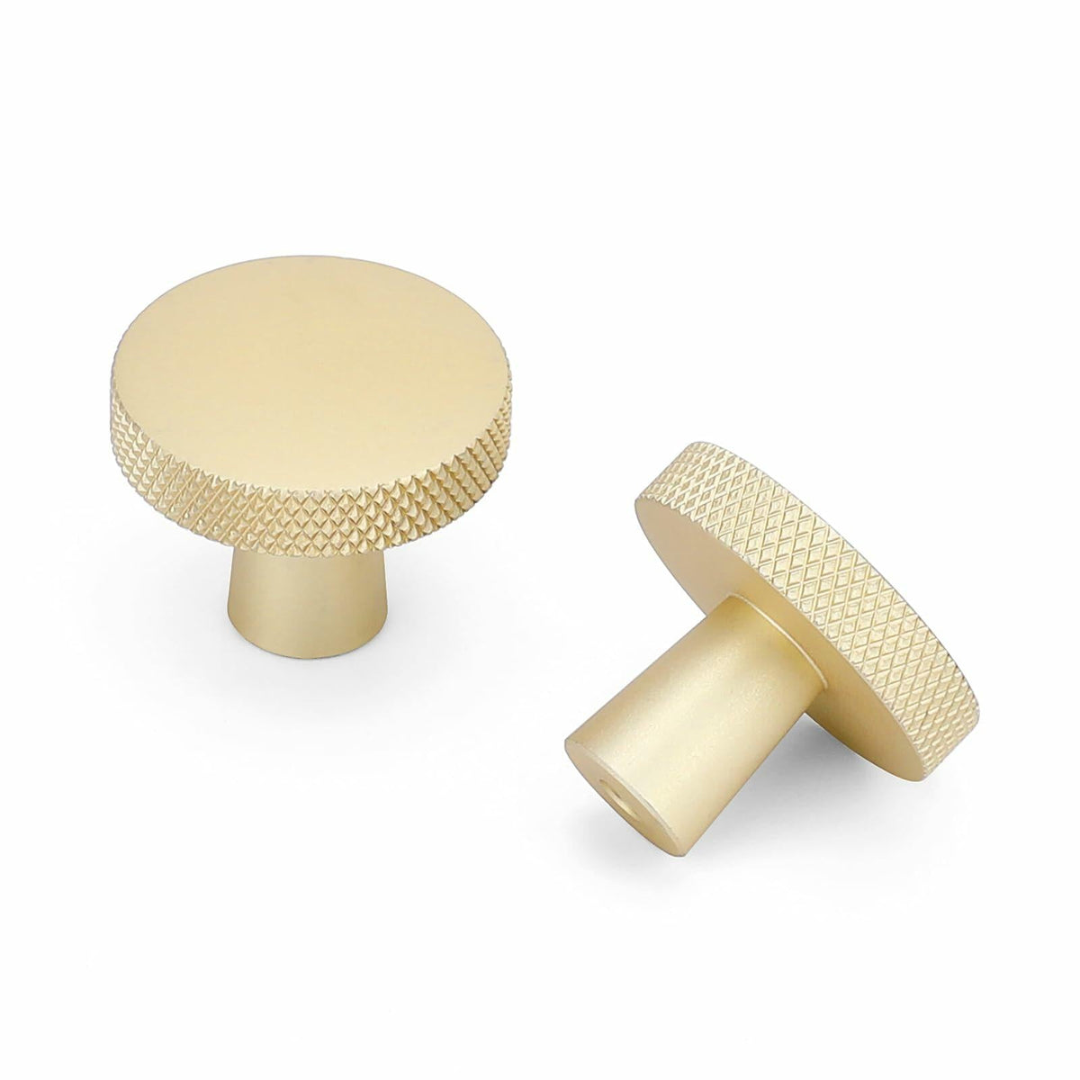 goldenwarm 5 Pack Gold Aluminium Alloy Cabinet Knobs for Drawers