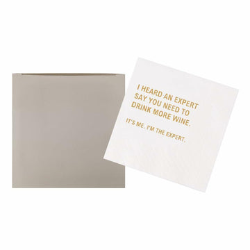 VOWFOO Funny Quotes Cocktail Napkins Birthday Bachelorette Party 100pcs