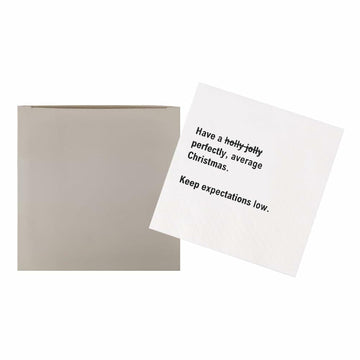 VOWFOO Funny Christmas Quotes Cocktail Napkins 4.5x4.5 2-ply 100pcs