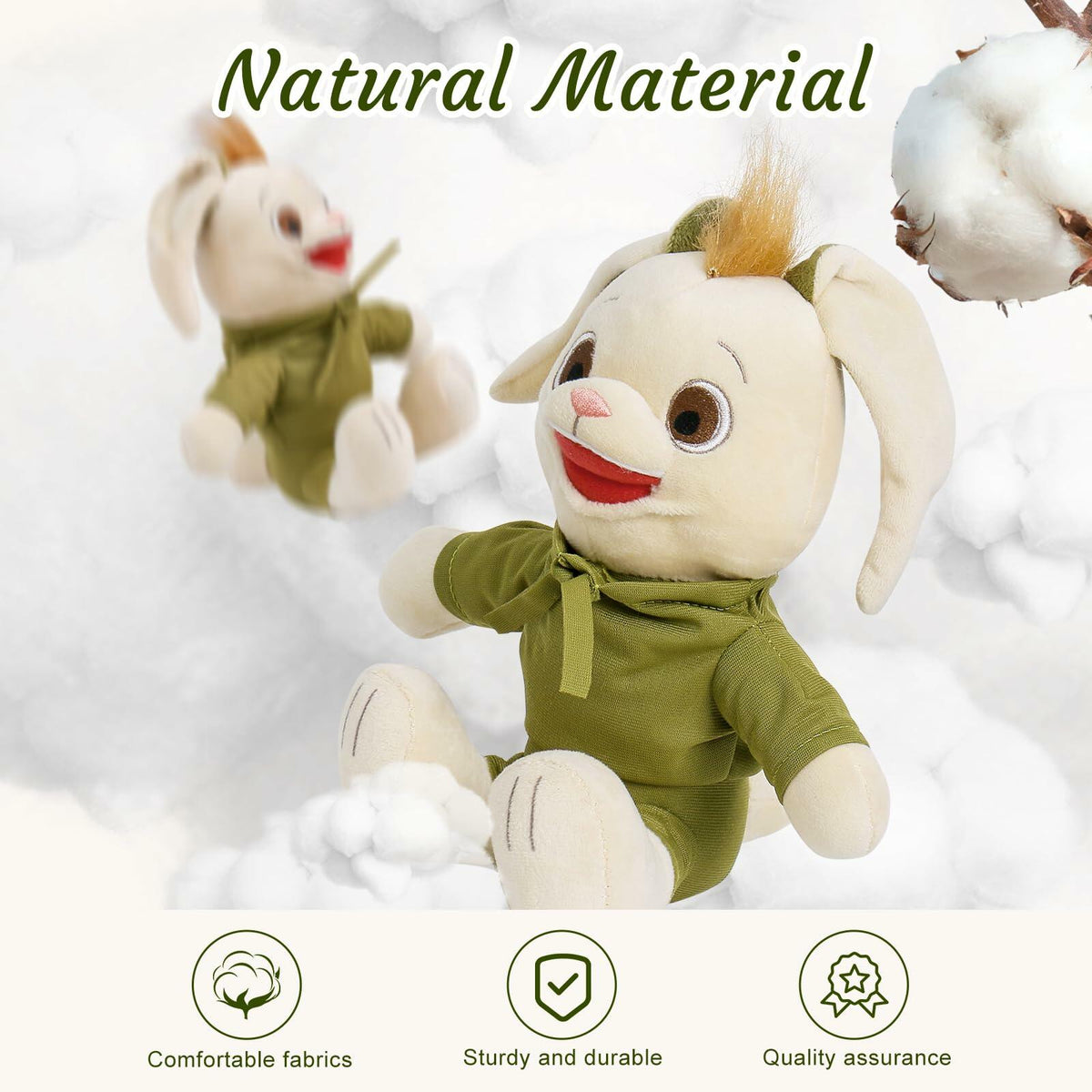 KELCIO Rabbit Plush Toy Soft Stuffed Animal Cute Bunny Doll 9 Inch