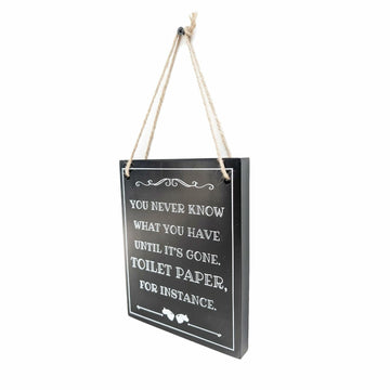 ARTAWEIN Bathroom Rules Wall Art Sign Rustic Humorous Decor