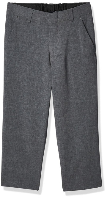 Calvin Klein Boys Flat-Front Bi-Stretch Pant Straight Leg Grey Heather Size 14