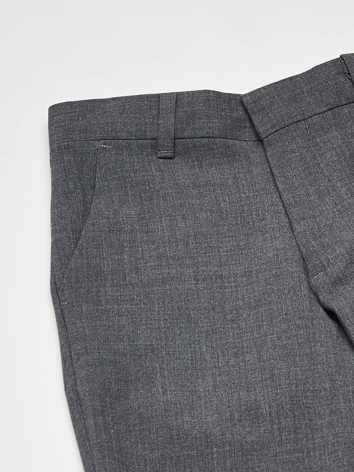 Calvin Klein Boys Flat-Front Bi-Stretch Pant Straight Leg Grey Heather Size 14