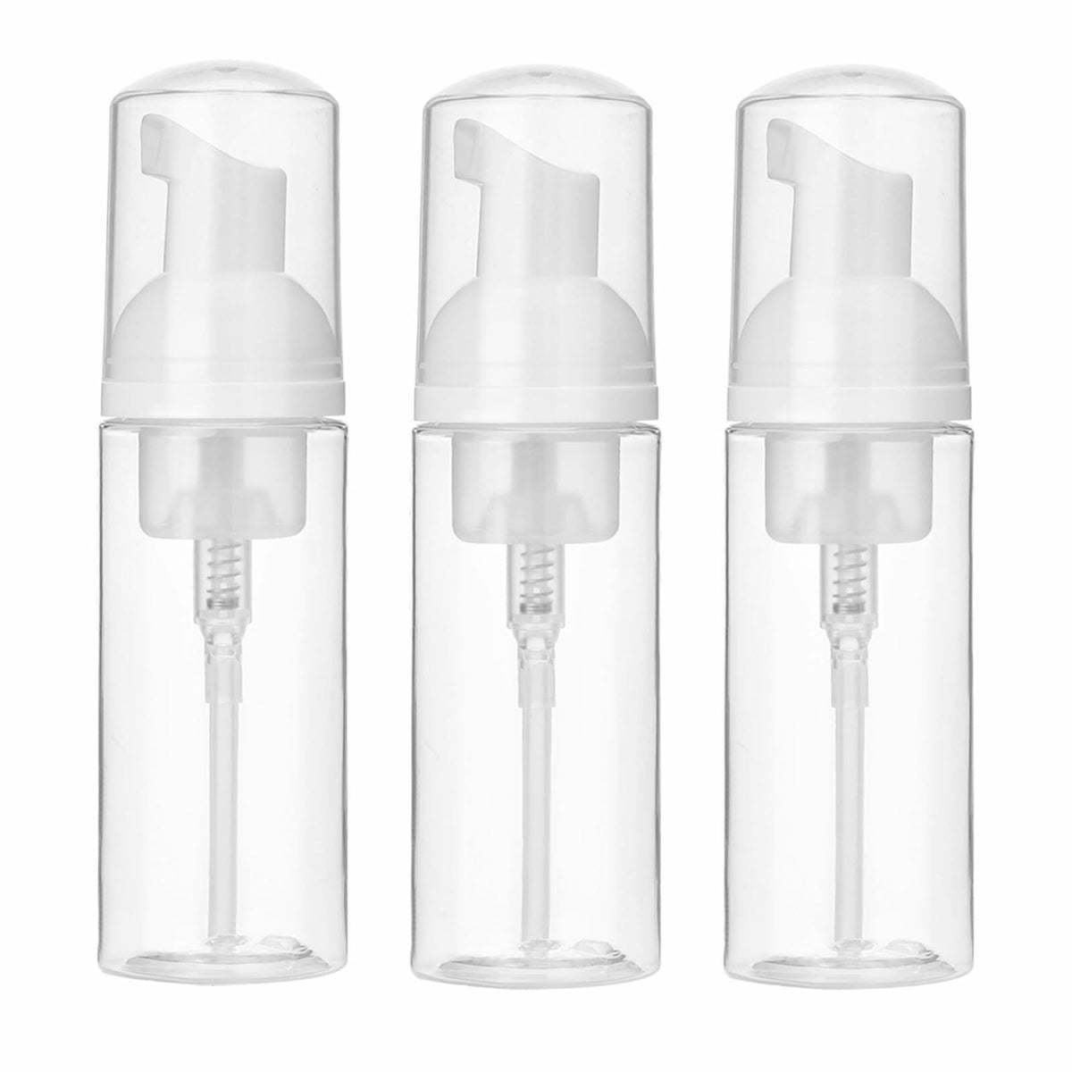 ZEYIYER 3PCS 1.7oz Foam Pump Bottle Travel Size 50ml Clear Dispenser