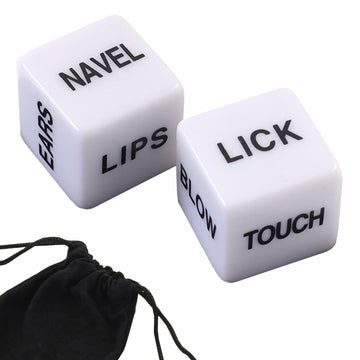 Romantic Naughty Dice Set Couples Game 36 Ways to Play White Anniversary Gift