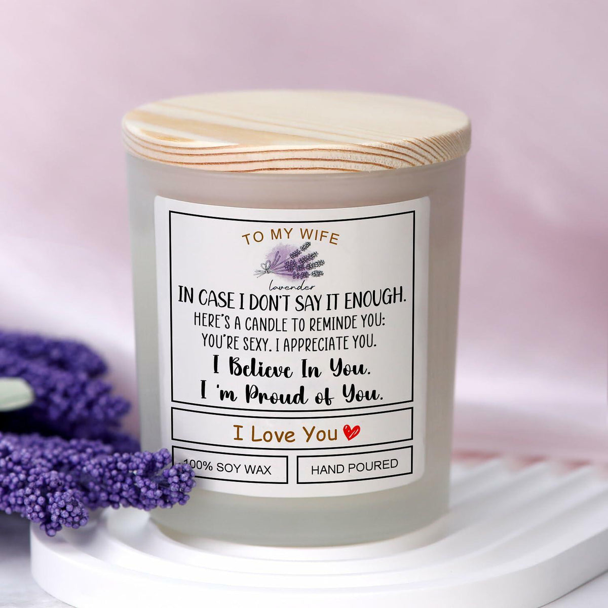 [Like New] Romantic Candle Gift for Wife Valentines Birthday Anniversary Gift