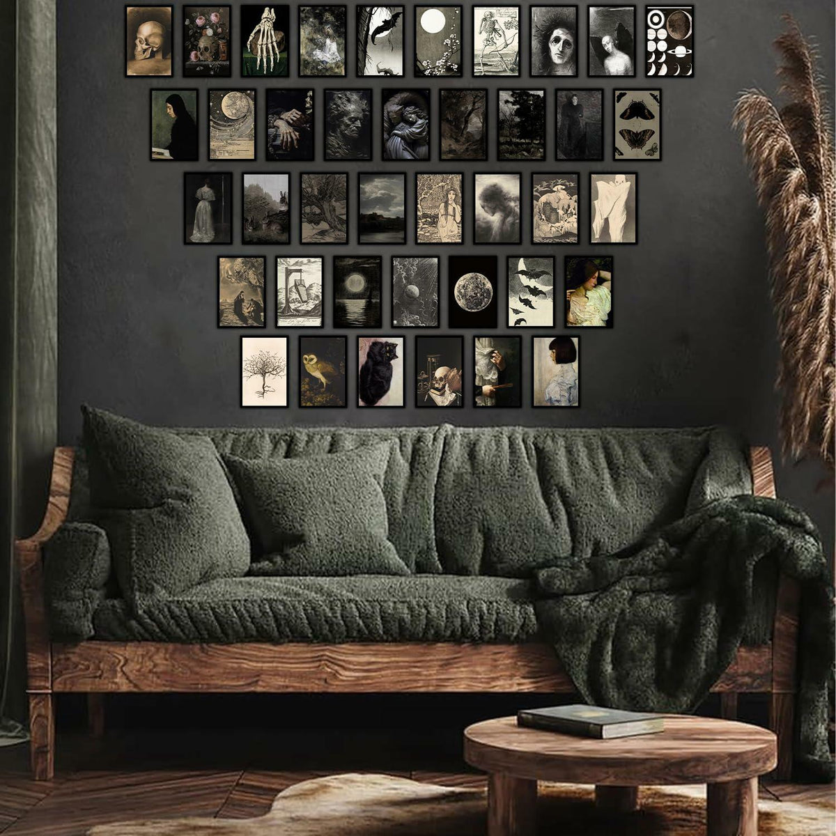 Lucky Numen Goth Posters Wall Art Vintage Aesthetic Black 40PCS