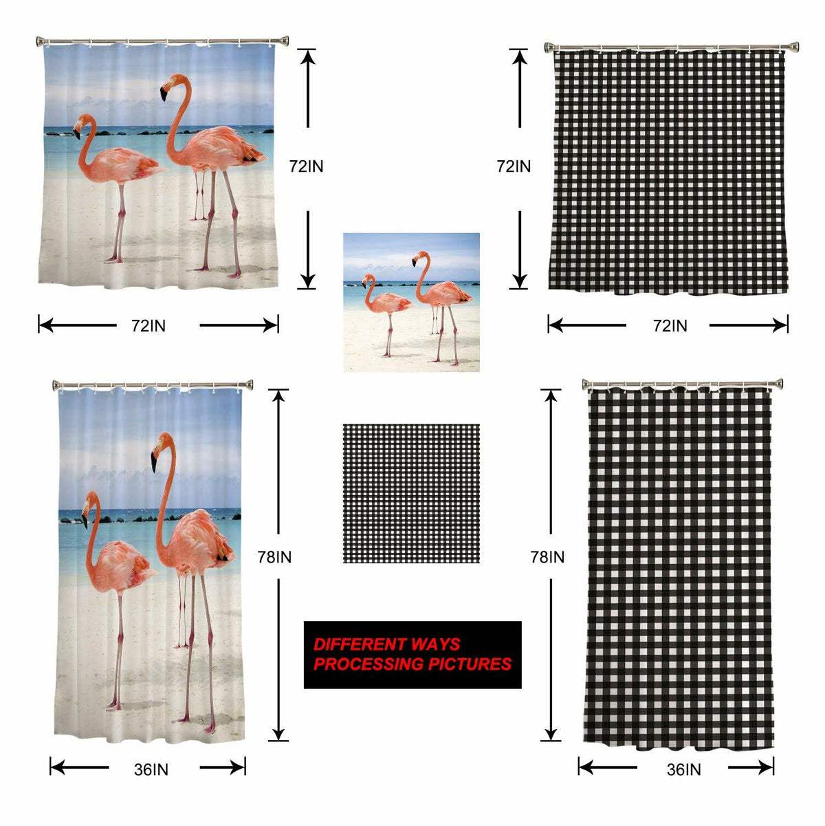 Christmas Gingerbread Man Shower Curtain Waterproof 72x72 Xmas Holiday Decor