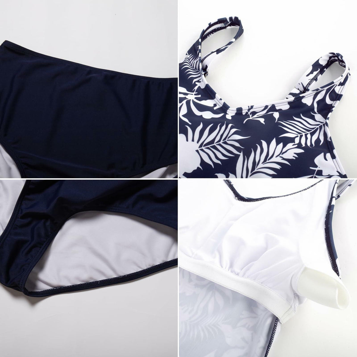 Kate Kasin Tankini Two Piece Tummy Control Padded Black Size M
