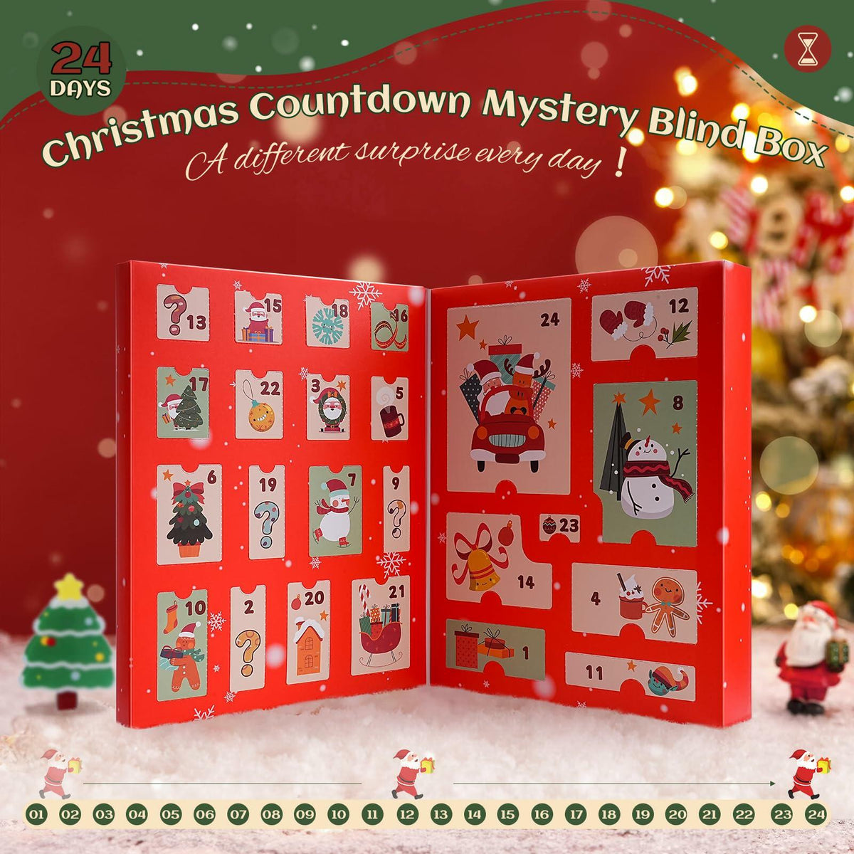 Christmas Advent Calendar 2025 24 Days Countdown Collectible Surprises Set