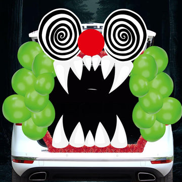 Halloween Trunk Or Treat Car Decorations Kit Clown Stickers Door Archway